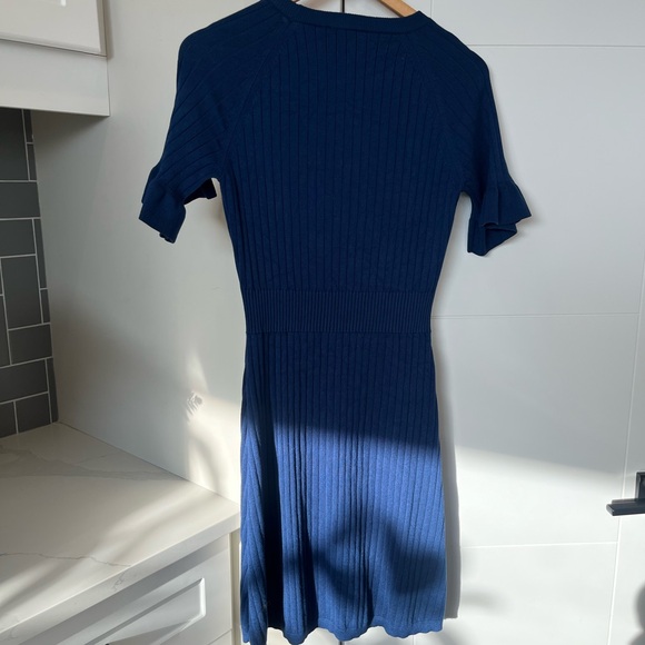 Calvin Klein Blue Ribbed Dress - Picture 2 of 4